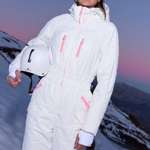 Free People All Prepped White Ski Suit XS